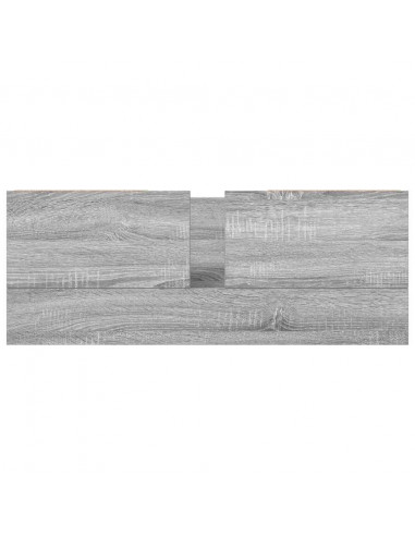 Mobile Lavabo con Cassetti Grigio Sonoma 90x34,5x60 cm