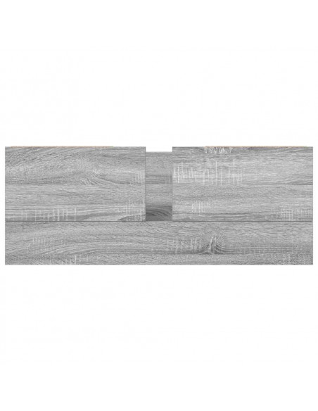 Mobile Lavabo con Cassetti Grigio Sonoma 90x34,5x60 cm