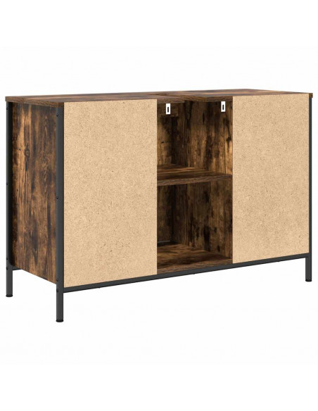 Mobile Lavabo con Cassetti Rovere Fumo 90x34,5x60 cm