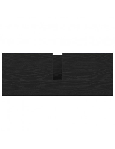 Mobile Lavabo con Cassetti Rovere Nero 90x34,5x60 cm