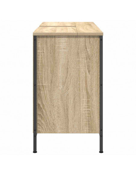 Mobile Lavabo con Cassetti Rovere Sonoma 90x34,5x60 cm