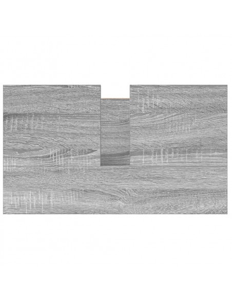 Mobile Lavabo da Bagno con Cassetti Grigio Sonoma 60x34,5x60 cm