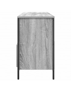 Mobile Lavabo da Bagno con Cassetti Grigio Sonoma 90x34,5x60 cm 2