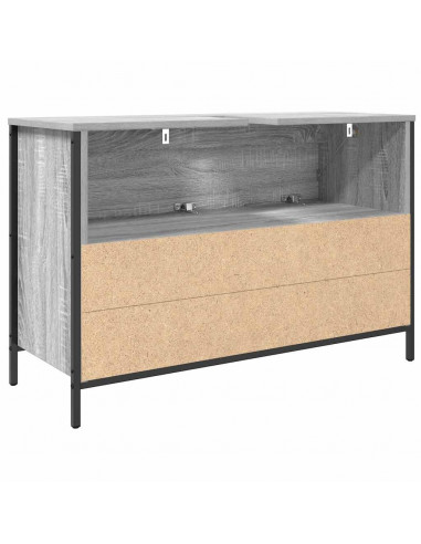 Mobile Lavabo da Bagno con Cassetti Grigio Sonoma 90x34,5x60 cm