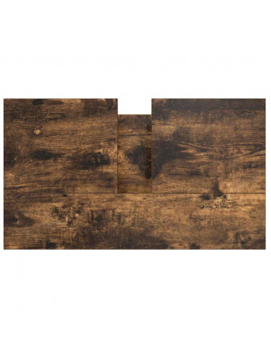 Mobile Lavabo da Bagno con Cassetti Rovere Fumo 60x34,5x60 cm