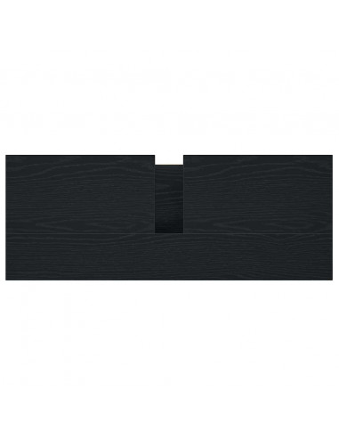 Mobile Lavabo da Bagno con Cassetti Rovere Nero 90x34,5x60 cm