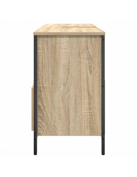 Mobile Lavabo da Bagno con Cassetti Rovere Sonoma 90x34,5x60 cm
