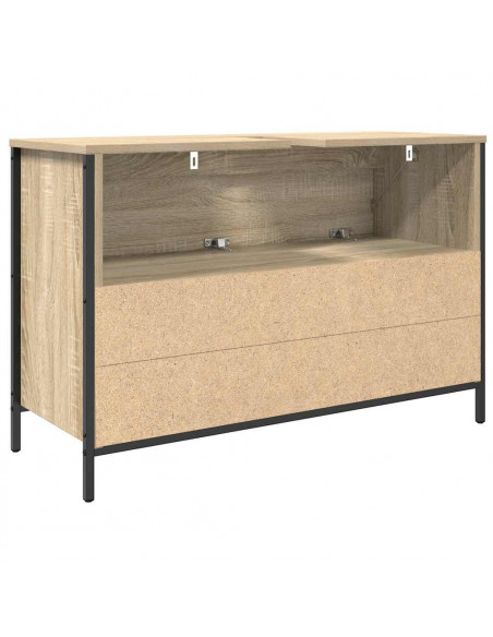 Mobile Lavabo da Bagno con Cassetti Rovere Sonoma 90x34,5x60 cm