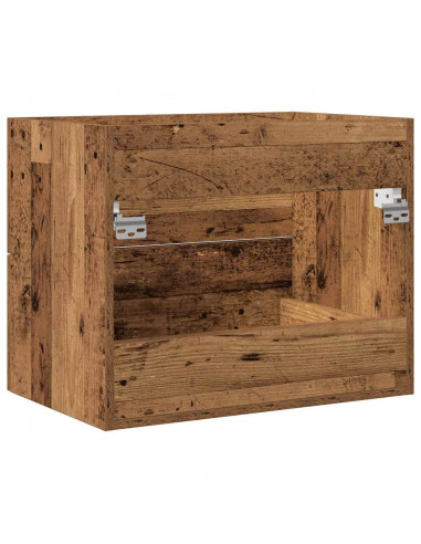 Mobile Lavabo da Bagno Legno Antico 60x38,5x48 cm in Truciolato