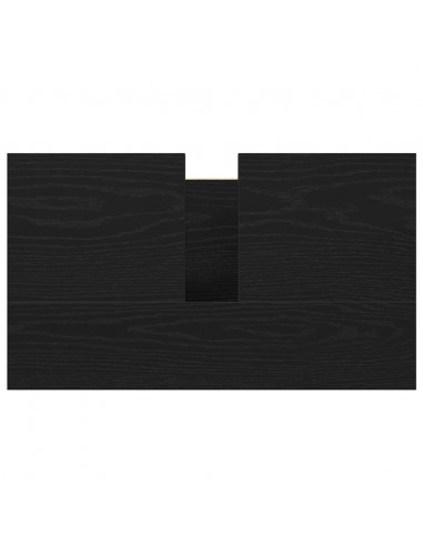 Mobile Lavabo da Bagno Nero 60x34,5x60 cm