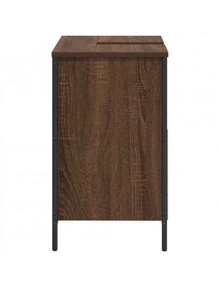 Mobile Lavabo da Bagno Rovere Marrone 60x34,5x60 cm