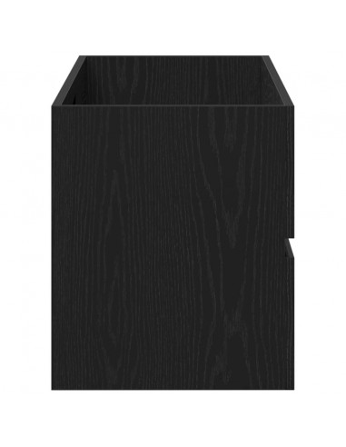 Mobile Lavabo Rovere Nero 100x38,5x45 cm Legno Multistrato