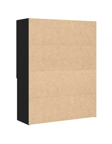 Mobile per Lavatrice Rovere Nero 70,5x25,5x90 cm