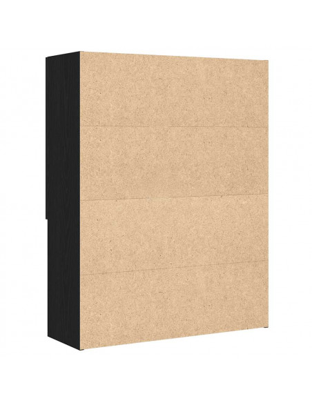 Mobile per Lavatrice Rovere Nero 70,5x25,5x90 cm