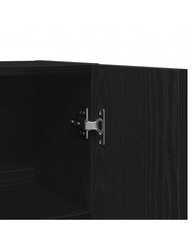 Mobile per Lavatrice Rovere Nero 70,5x25,5x90 cm