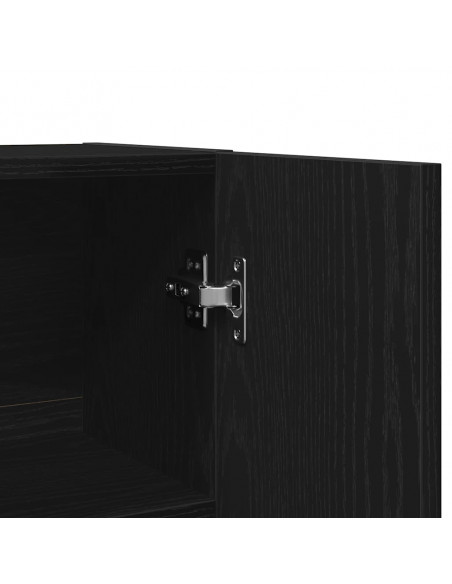 Mobile per Lavatrice Rovere Nero 70,5x25,5x90 cm