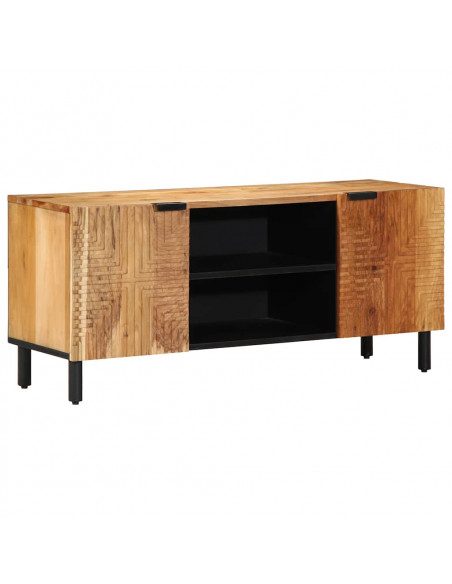 Mobile Porta TV 105x33x46 cm in Legno Massello di Acacia