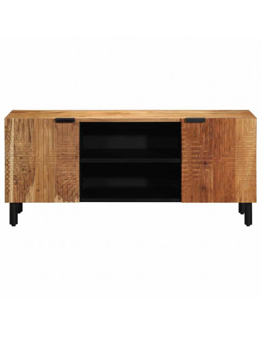 Mobile Porta TV 105x33x46 cm in Legno Massello di Acacia