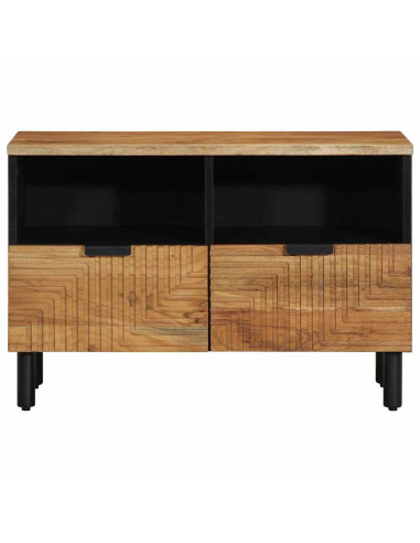 Mobile Porta TV 70x33x46 cm in Legno Massello di Acacia