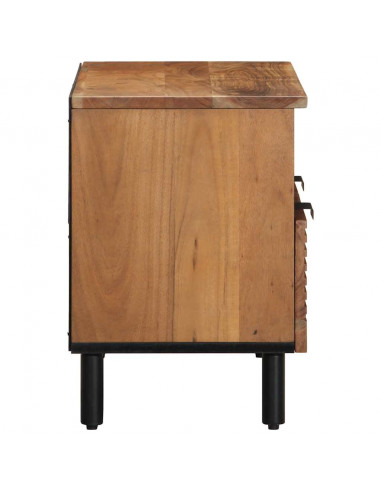 Mobile Porta TV 70x33x46 cm in Legno Massello di Acacia