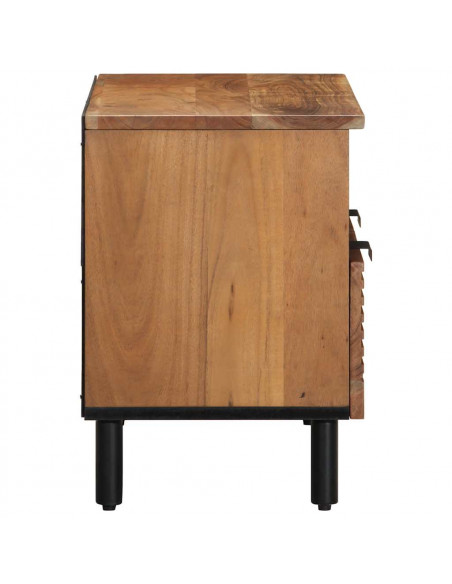 Mobile Porta TV 70x33x46 cm in Legno Massello di Acacia