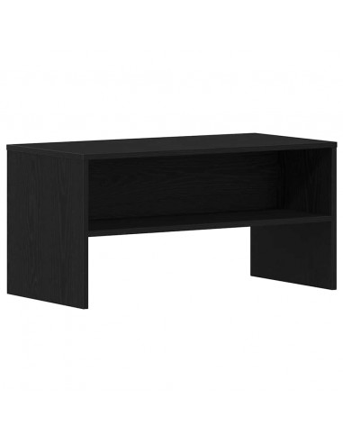 Mobile Porta TV Rovere Nero 80x40x40 cm in Legno Multistrato