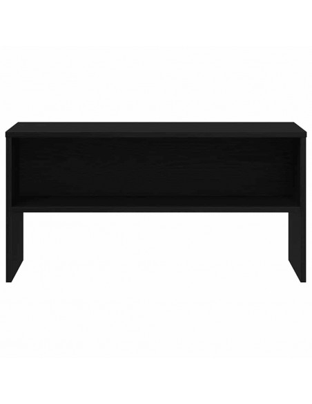 Mobile Porta TV Rovere Nero 80x40x40 cm in Legno Multistrato