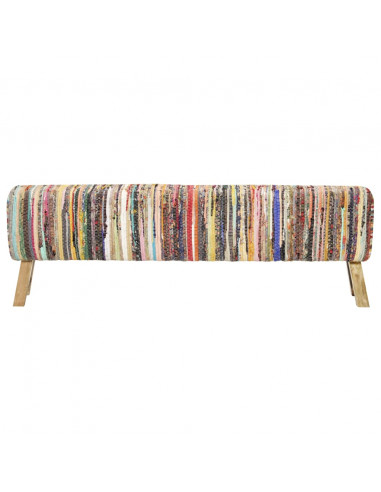 Panca 160 cm Multicolore in Tessuto Chindi