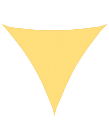 Parasole a Vela HDPE Triangolare 5x5x5 m Beige