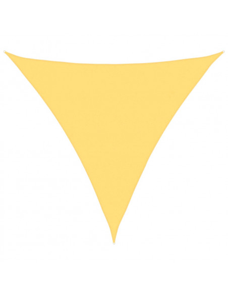 Parasole a Vela HDPE Triangolare 5x5x5 m Beige