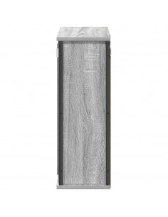 Pensile da Bagno con Specchio Grigio Sonoma 50x21x60 cm 2