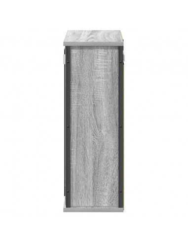 Pensile da Bagno con Specchio Grigio Sonoma 50x21x60 cm