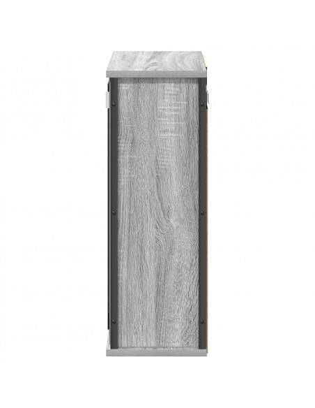 Pensile da Bagno con Specchio Grigio Sonoma 50x21x60 cm