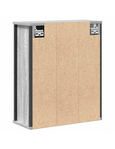 Pensile da Bagno con Specchio Grigio Sonoma 50x21x60 cm