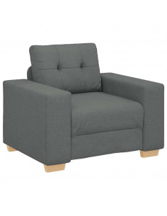 Poltrona Grigio Scuro 59 cm in Tessuto 2