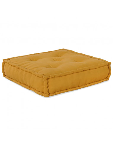 Divano Componibile Giallo 70x70x54 in Tessuto