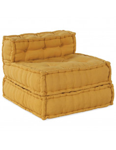 Divano Componibile Giallo 70x70x54 in Tessuto 2