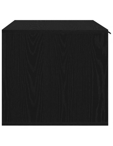 Recinto Lettiera per Gatti Rovere Nero 80x50x45 cm Truciolato