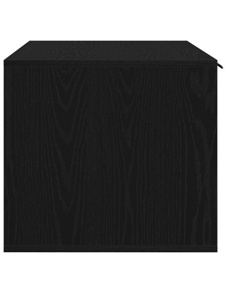 Recinto Lettiera per Gatti Rovere Nero 80x50x45 cm Truciolato
