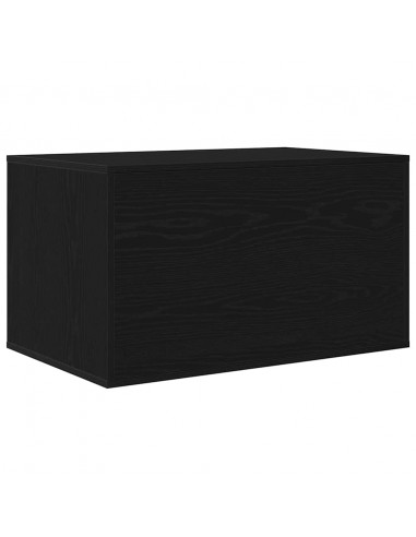 Recinto Lettiera per Gatti Rovere Nero 80x50x45 cm Truciolato