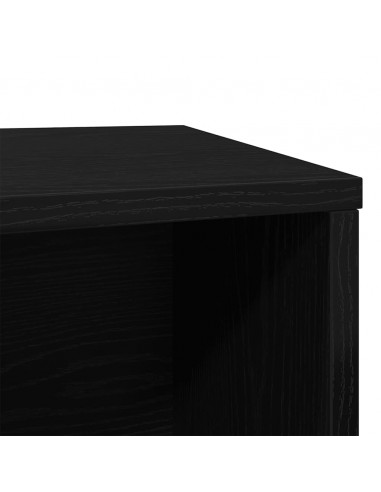 Recinto Lettiera per Gatti Rovere Nero 80x50x45 cm Truciolato