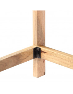 Scrivania 180x120x76 cm in Legno Massello di Mango 2