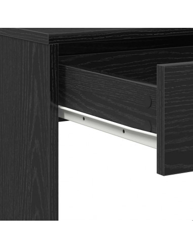 Scrivania Rovere Nero 101x50x76,5 cm in Legno Multistrato