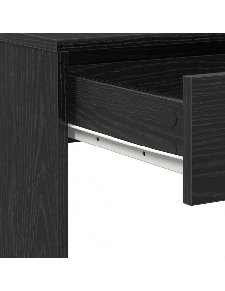 Scrivania Rovere Nero 101x50x76,5 cm in Legno Multistrato