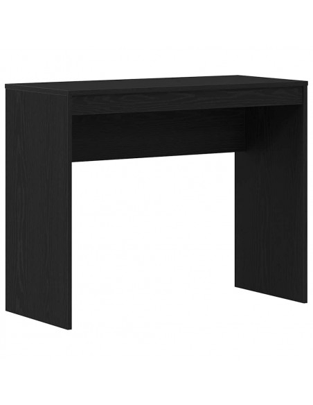 Scrivania Rovere Nero 90x40x72 cm in Legno Multistrato