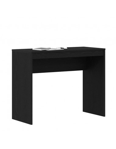 Scrivania Rovere Nero 90x40x72 cm in Legno Multistrato