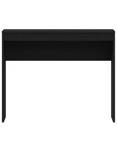 Scrivania Rovere Nero 90x40x72 cm in Legno Multistrato