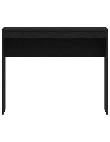 Scrivania Rovere Nero 90x40x72 cm in Legno Multistrato