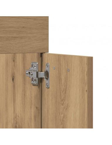 Set Mobili da Bagno 2 pz Rovere Artigianale Legno Multistrato