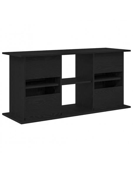 Supporto Acquario 121x41x58 cm Legno Multistrato Rovere Nero